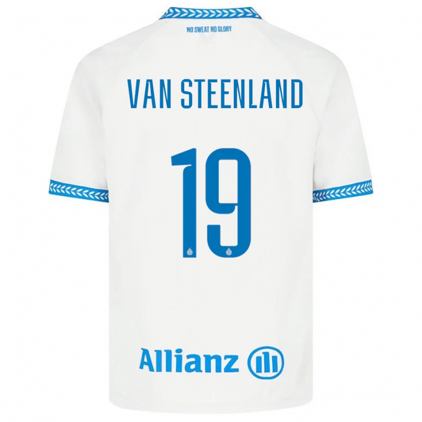 נשים ז׳יל ואן שטינלנד #19 כחול לבן הרחק ג'רזי 2025/26 חולצה קצרה