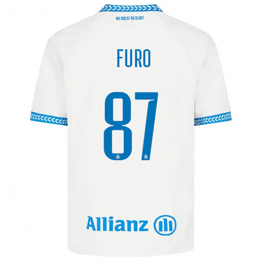 נשים קיי פורו #87 כחול לבן הרחק ג'רזי 2025/26 חולצה קצרה