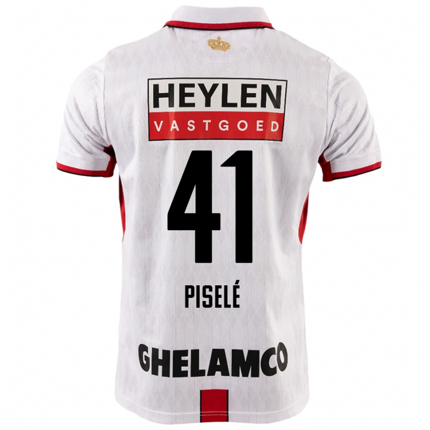 נשים Lowie Piselé #41 לבן אדום הרחק ג'רזי 2025/26 חולצה קצרה