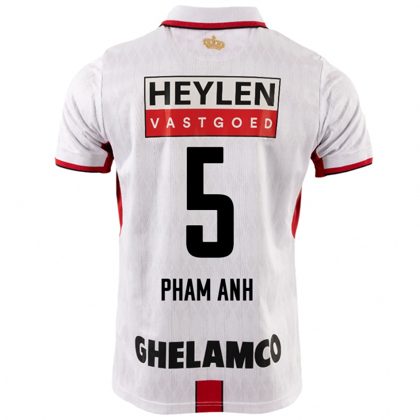 נשים Khoi Pham Anh #5 לבן אדום הרחק ג'רזי 2025/26 חולצה קצרה