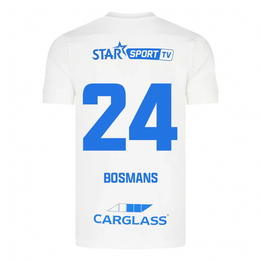 נשים Pia Bosmans #24 לבן כחול הרחק ג'רזי 2025/26 חולצה קצרה