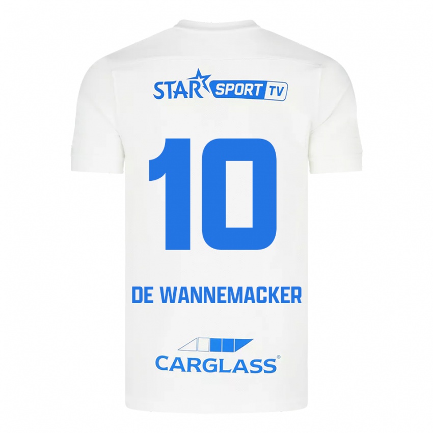 נשים August De Wannemacker #10 לבן כחול הרחק ג'רזי 2025/26 חולצה קצרה