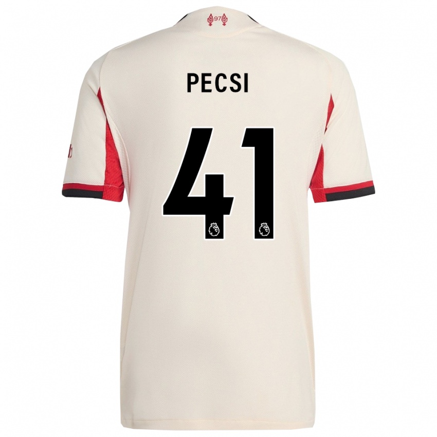 נשים ארמין פצ'י #41 לבן שחור הרחק ג'רזי 2025/26 חולצה קצרה