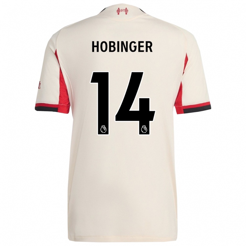 נשים Marie Höbinger #14 לבן שחור הרחק ג'רזי 2025/26 חולצה קצרה