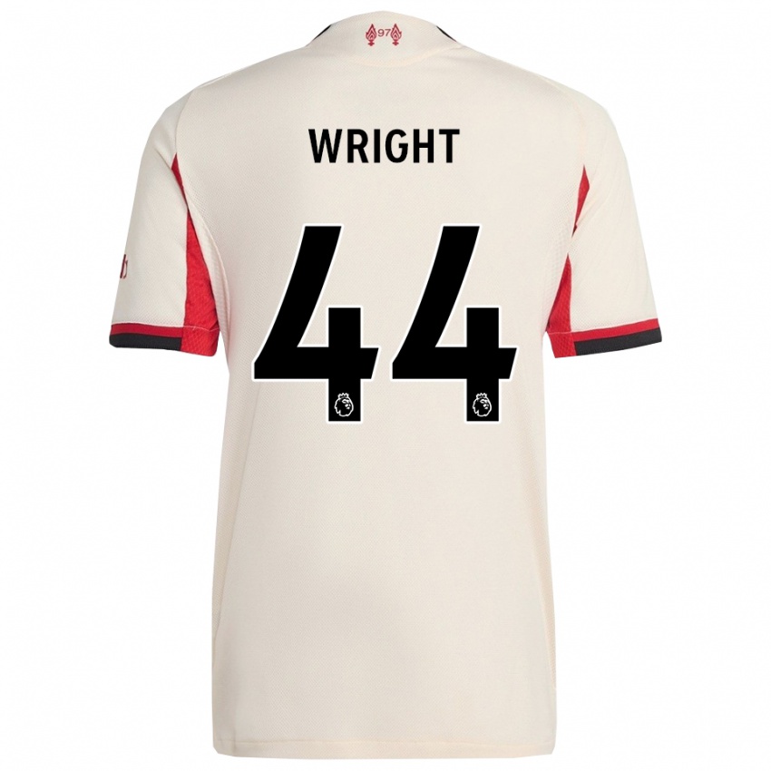 נשים Will Wright #44 לבן שחור הרחק ג'רזי 2025/26 חולצה קצרה