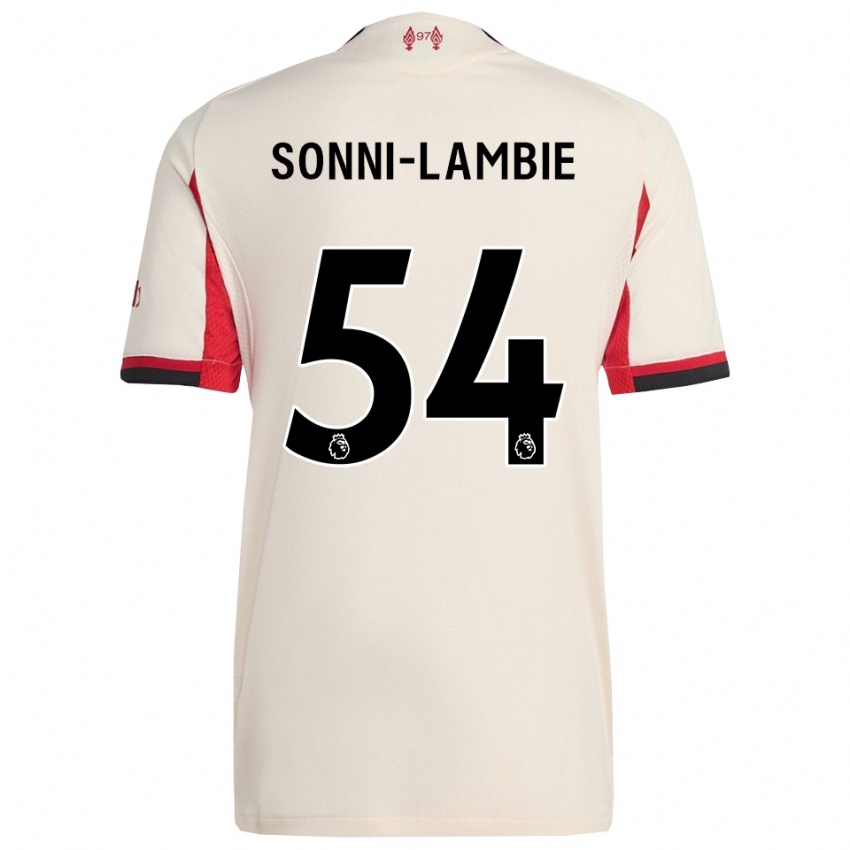 נשים Joshua Sonni-Lambie #54 לבן שחור הרחק ג'רזי 2025/26 חולצה קצרה