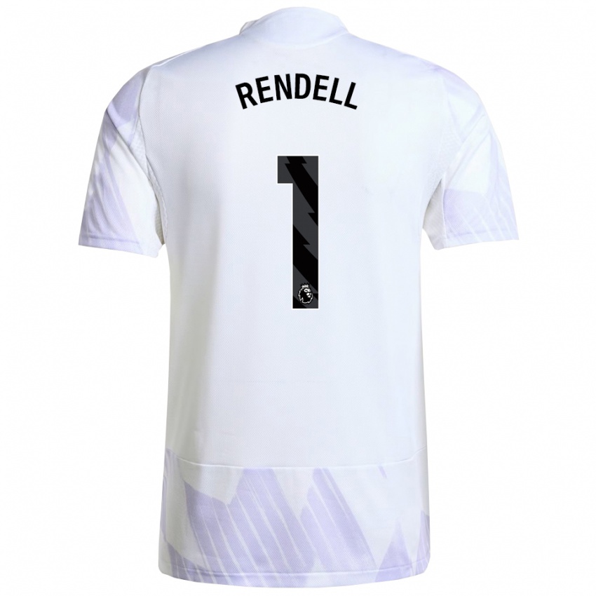 נשים Kayla Rendell #1 לבן סגול סגול הרחק ג'רזי 2025/26 חולצה קצרה