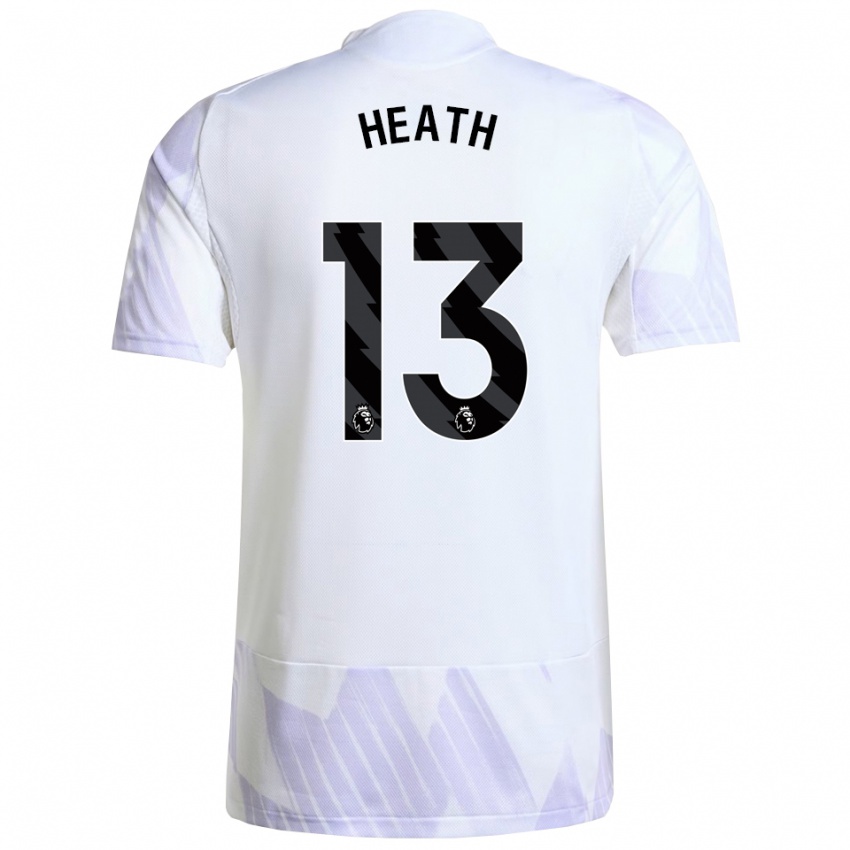 נשים Fred Heath #13 לבן סגול סגול הרחק ג'רזי 2025/26 חולצה קצרה