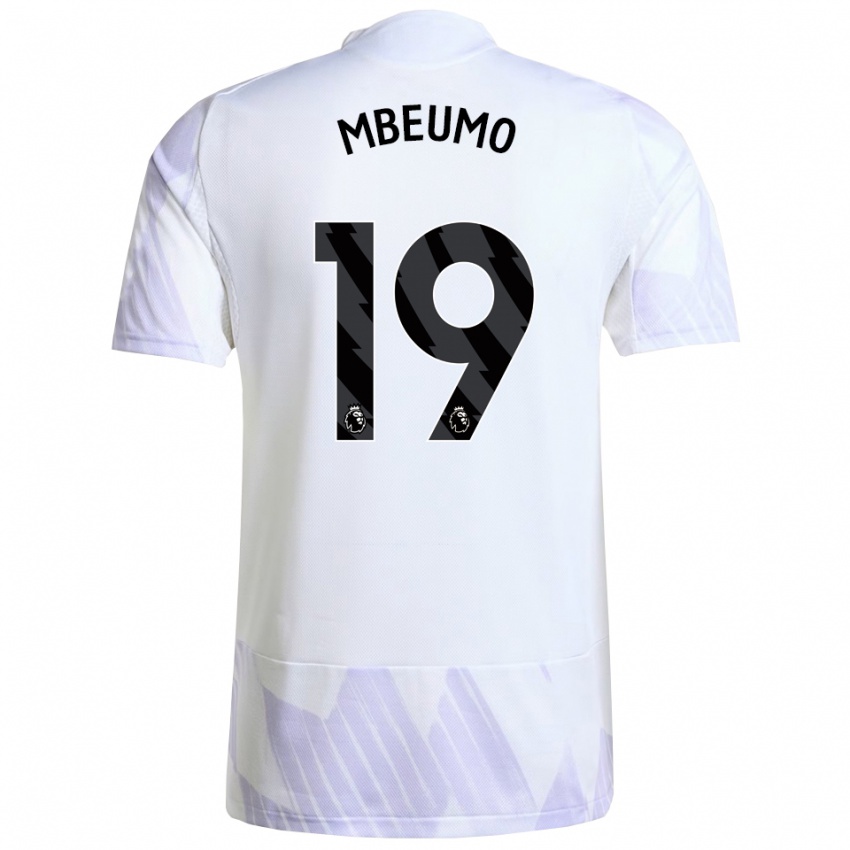 נשים בריאן אמבאומו #19 לבן סגול סגול הרחק ג'רזי 2025/26 חולצה קצרה