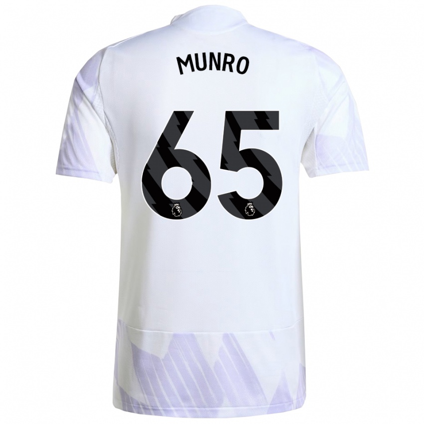 נשים ריס מונרו #65 לבן סגול סגול הרחק ג'רזי 2025/26 חולצה קצרה