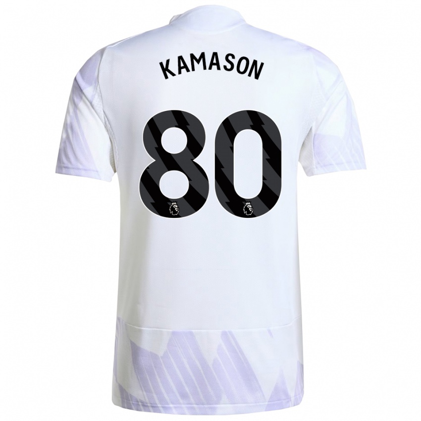 נשים ג'יידן קמסון #80 לבן סגול סגול הרחק ג'רזי 2025/26 חולצה קצרה