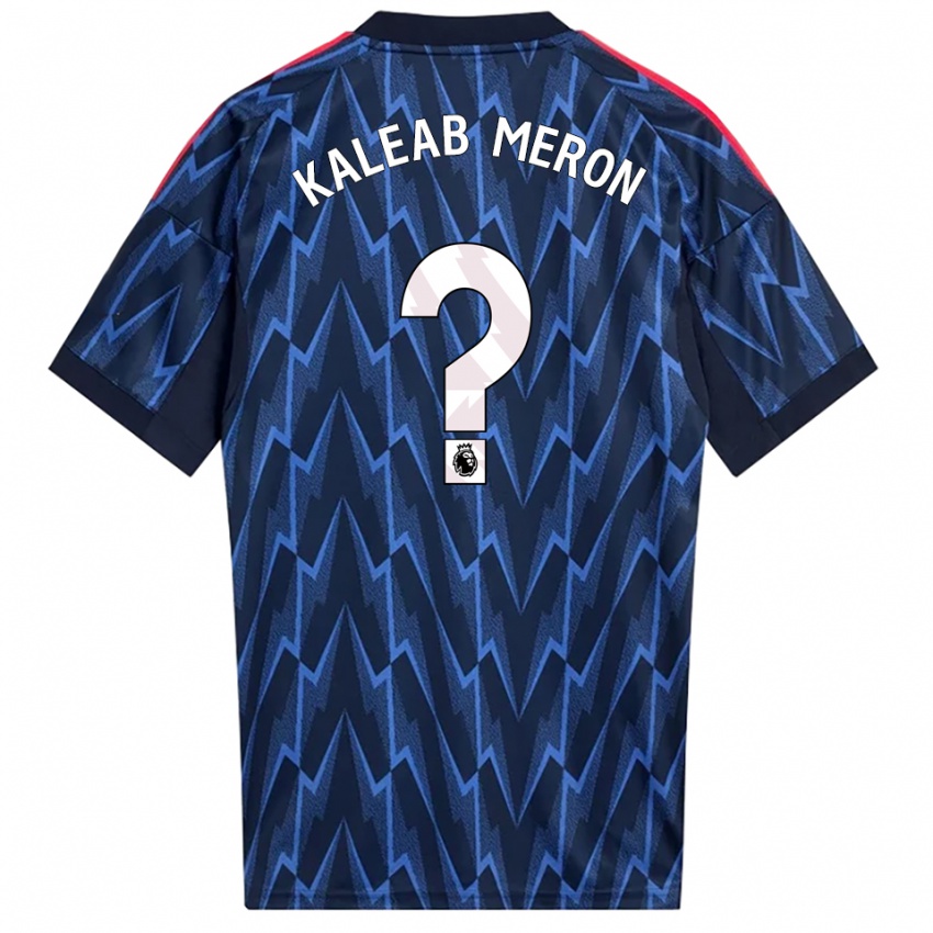 נשים Kaleab Meron #0 נייבי אדום הרחק ג'רזי 2025/26 חולצה קצרה