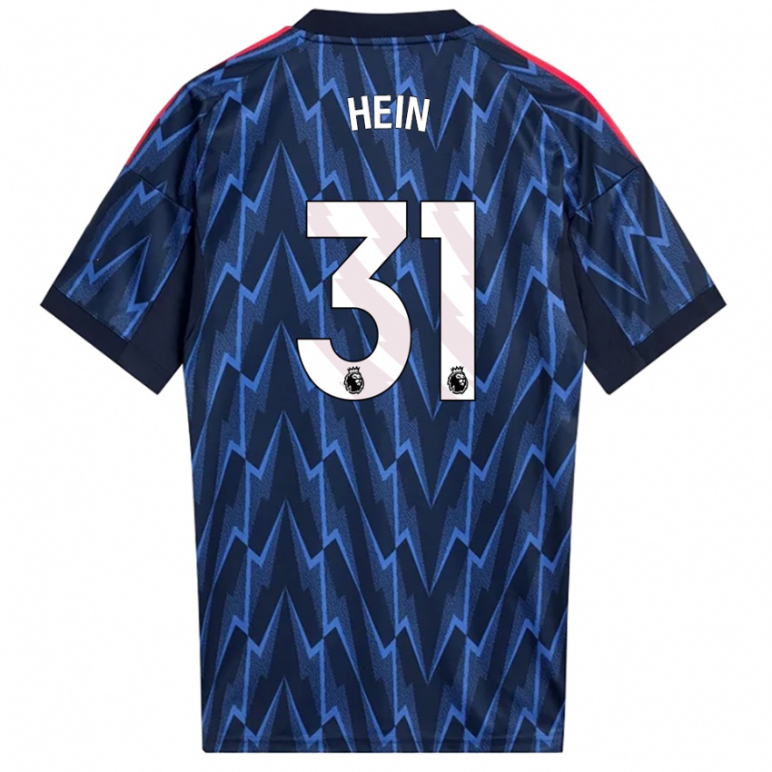 נשים קרל יקוב היין #31 נייבי אדום הרחק ג'רזי 2025/26 חולצה קצרה