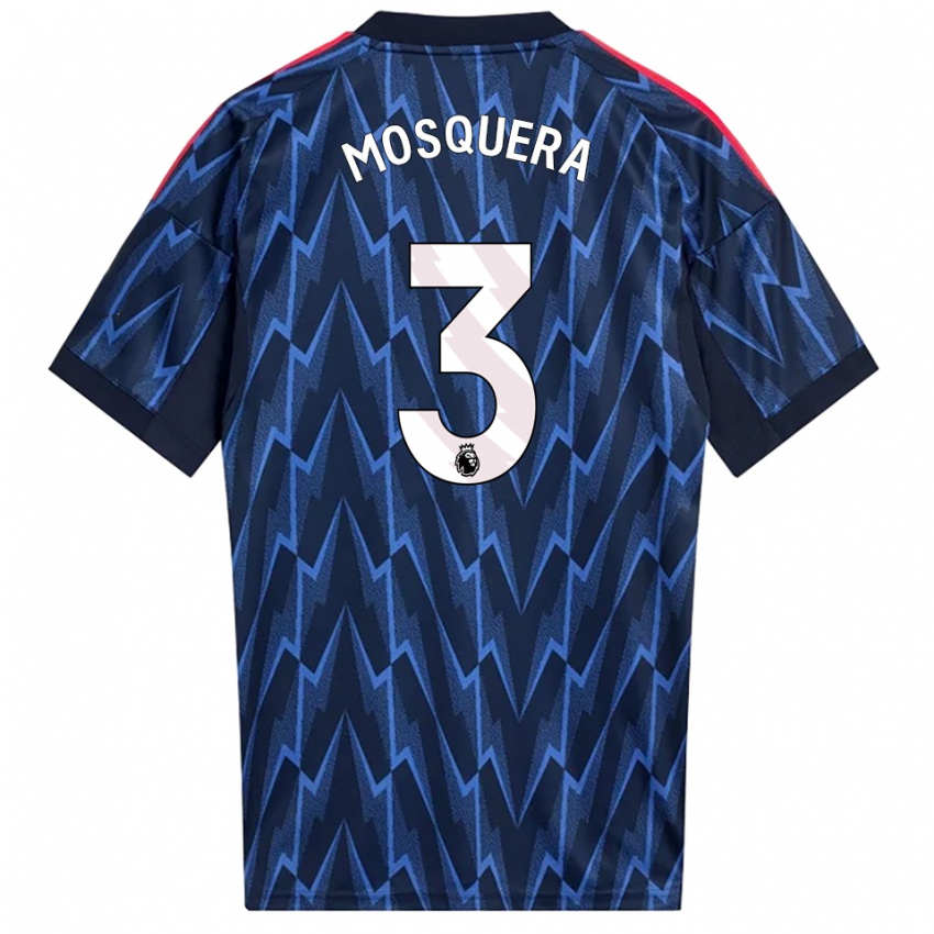 נשים כריסטיאן מוסקרה #3 נייבי אדום הרחק ג'רזי 2025/26 חולצה קצרה