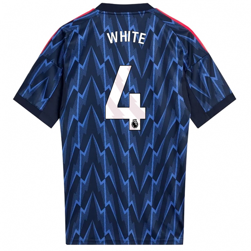 נשים בן ווייט #4 נייבי אדום הרחק ג'רזי 2025/26 חולצה קצרה