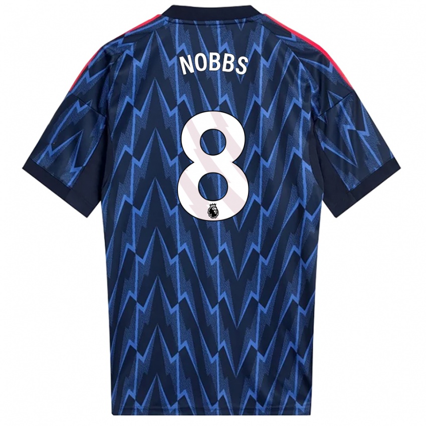 נשים ג'ורדן נובס #8 נייבי אדום הרחק ג'רזי 2025/26 חולצה קצרה