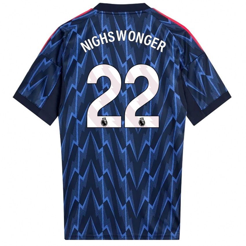 נשים ג'נה ניגסוונגר #22 נייבי אדום הרחק ג'רזי 2025/26 חולצה קצרה