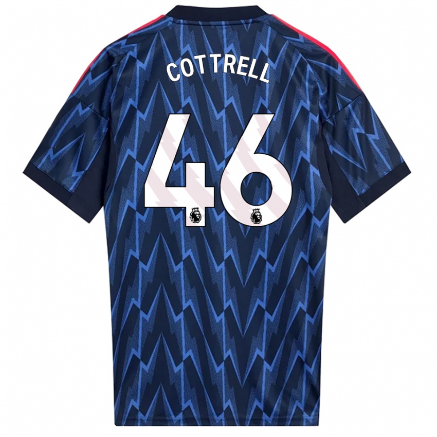 נשים בן קוטרל #46 נייבי אדום הרחק ג'רזי 2025/26 חולצה קצרה