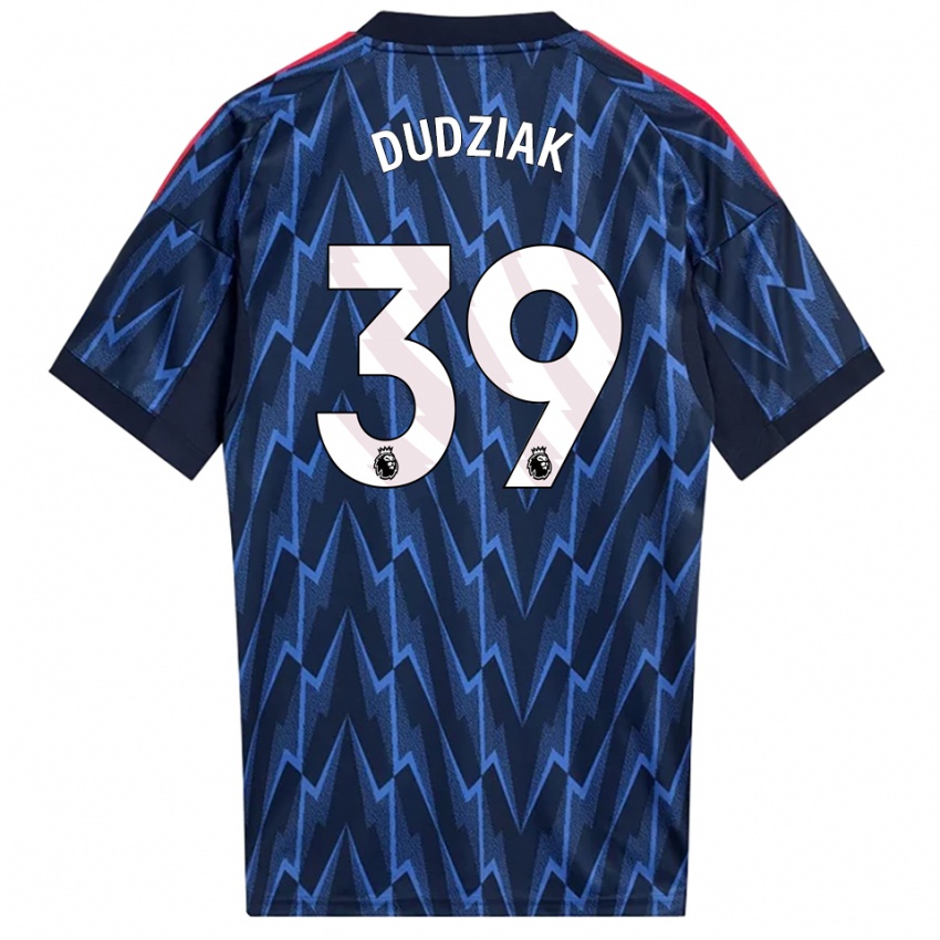 נשים הריסון דודזיאק #39 נייבי אדום הרחק ג'רזי 2025/26 חולצה קצרה