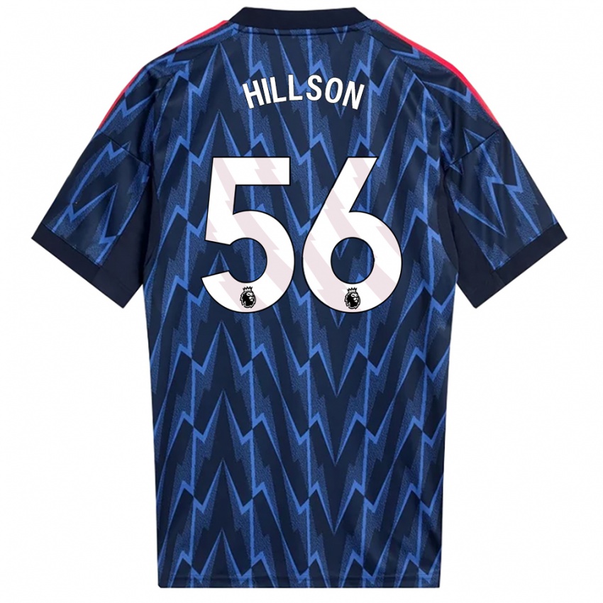 נשים ג׳יימס הילסון #56 נייבי אדום הרחק ג'רזי 2025/26 חולצה קצרה