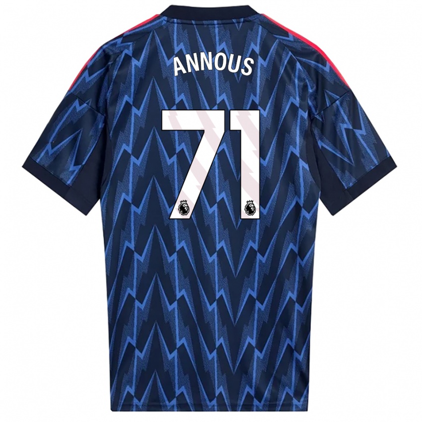 נשים אנדרה אנוס #71 נייבי אדום הרחק ג'רזי 2025/26 חולצה קצרה