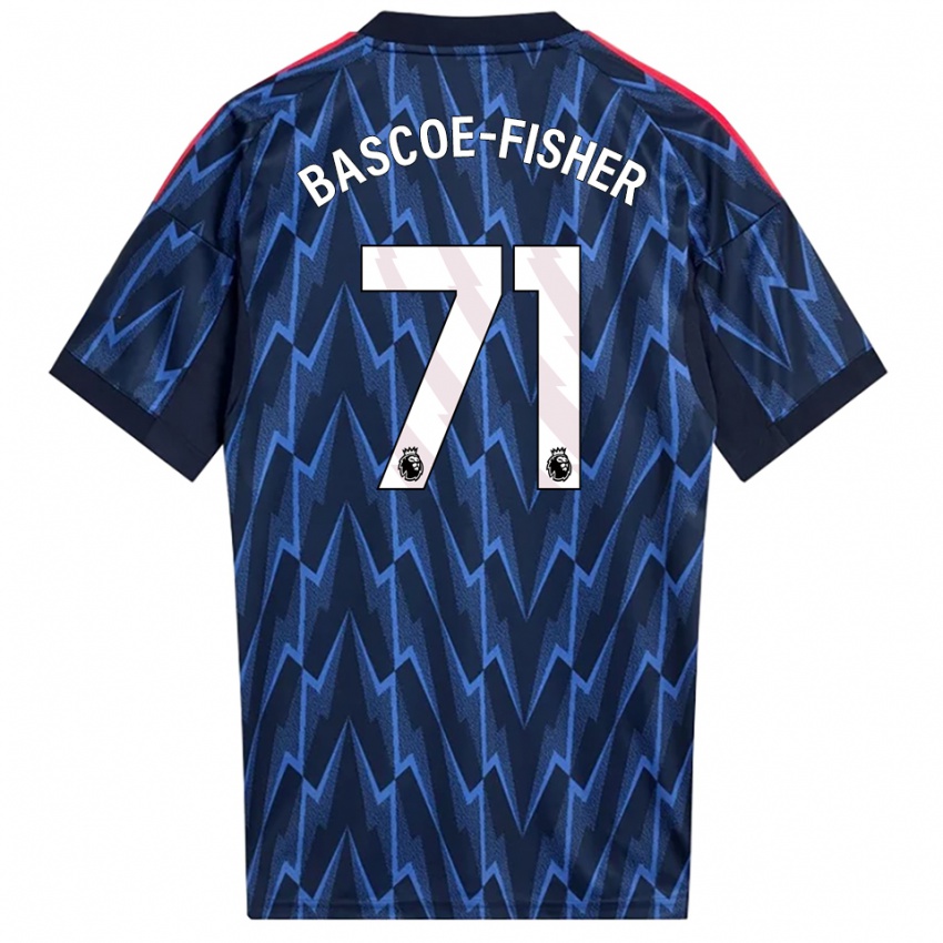 נשים ג'קאי באסקו-פישר #71 נייבי אדום הרחק ג'רזי 2025/26 חולצה קצרה