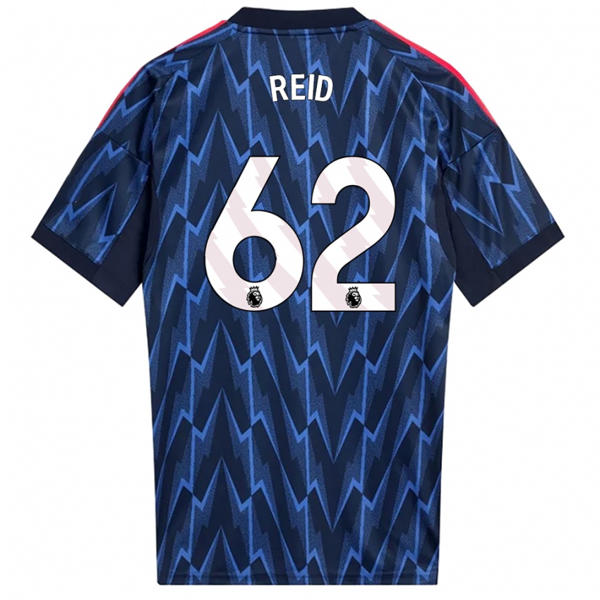 נשים קייטי ריד #62 נייבי אדום הרחק ג'רזי 2025/26 חולצה קצרה