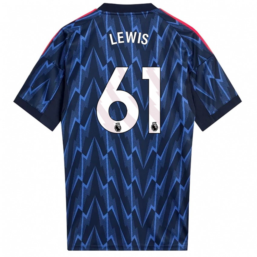 נשים ג'ורג' לואיס #61 נייבי אדום הרחק ג'רזי 2025/26 חולצה קצרה