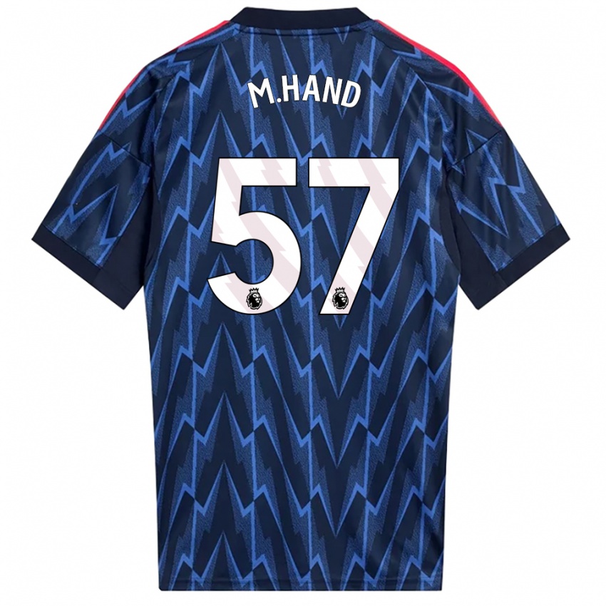 נשים Ismail Oulad M'hand #57 נייבי אדום הרחק ג'רזי 2025/26 חולצה קצרה