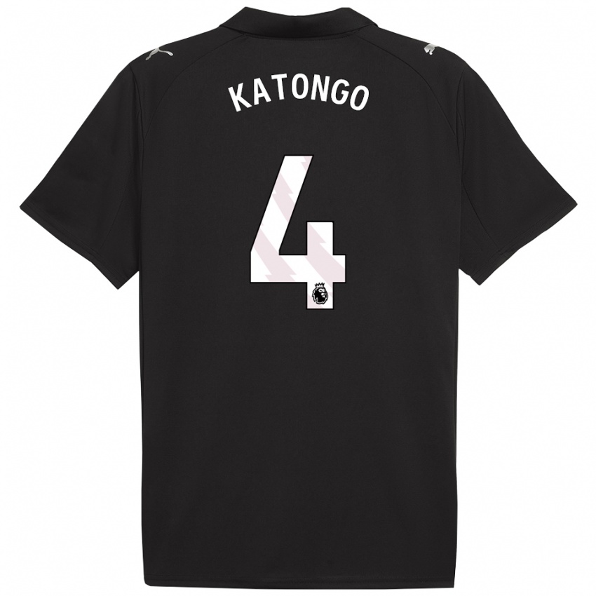 נשים ג'אדל קאטונגו #4 שחור לבן הרחק ג'רזי 2025/26 חולצה קצרה