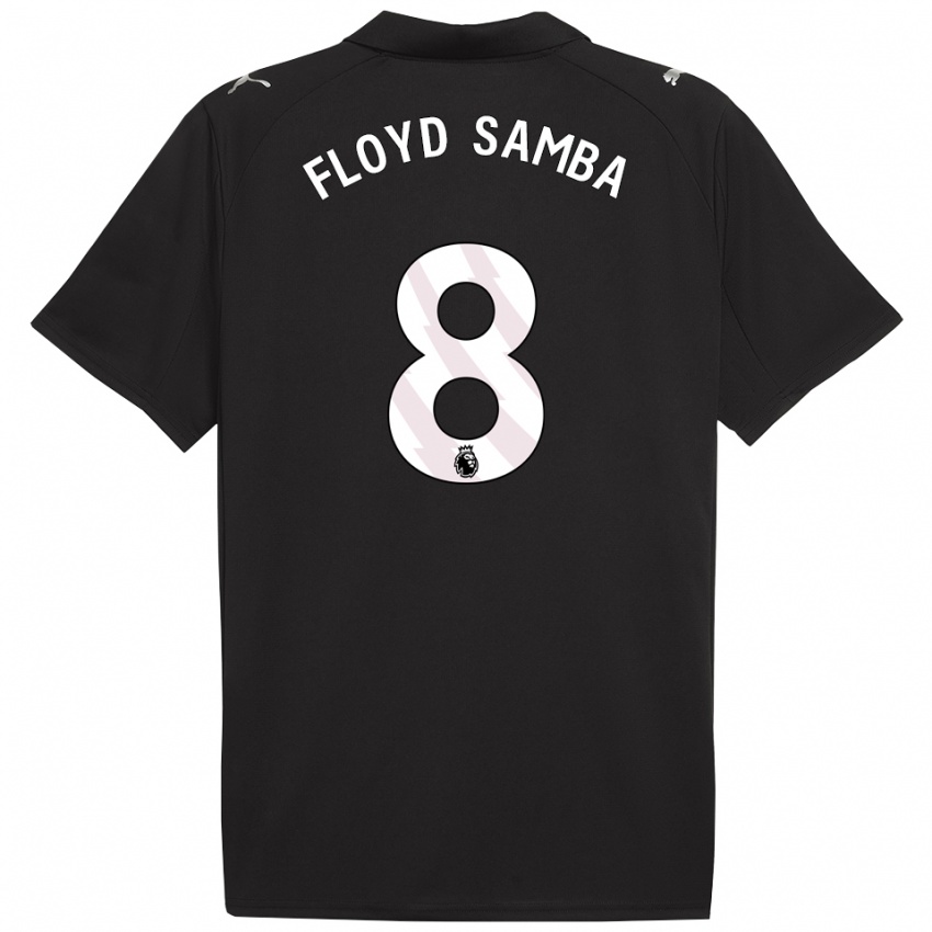 נשים Floyd Samba #8 שחור לבן הרחק ג'רזי 2025/26 חולצה קצרה