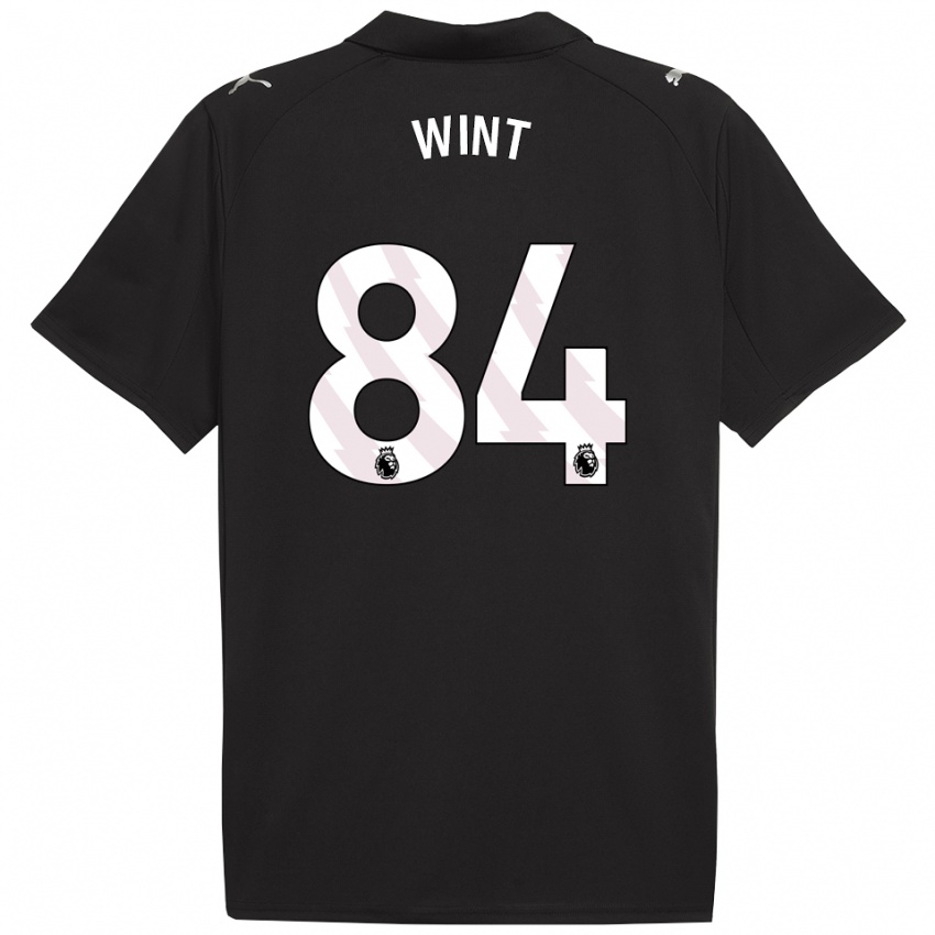 נשים ג'ק תומאס צ'ארלס וינט #84 שחור לבן הרחק ג'רזי 2025/26 חולצה קצרה