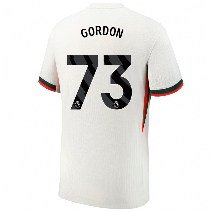 נשים Sol Gordon #73 לבן ירוק הרחק ג'רזי 2025/26 חולצה קצרה