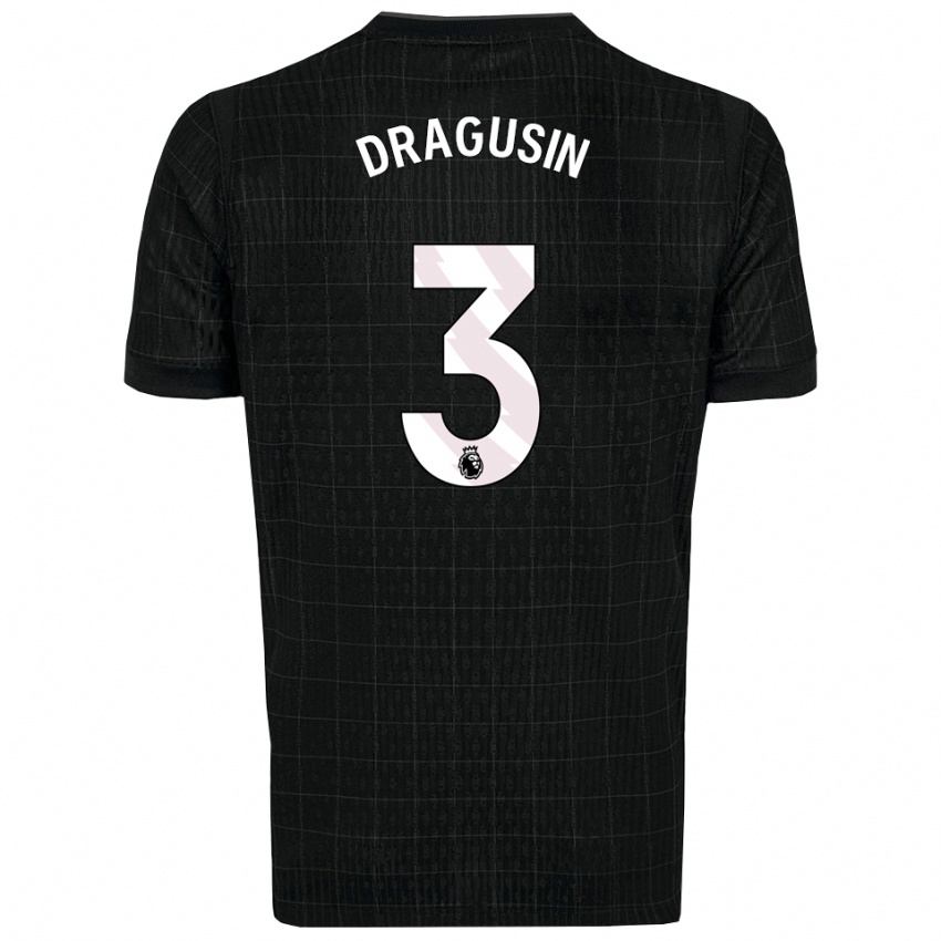 נשים ראדו דראגושין #3 שחור אפור הרחק ג'רזי 2025/26 חולצה קצרה