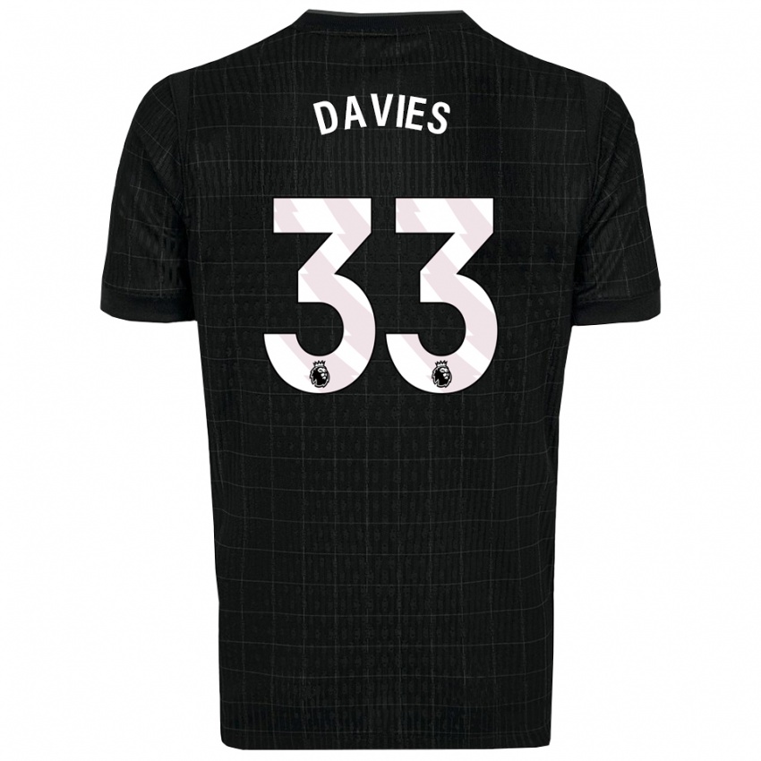 נשים בן דייוויס #33 שחור אפור הרחק ג'רזי 2025/26 חולצה קצרה