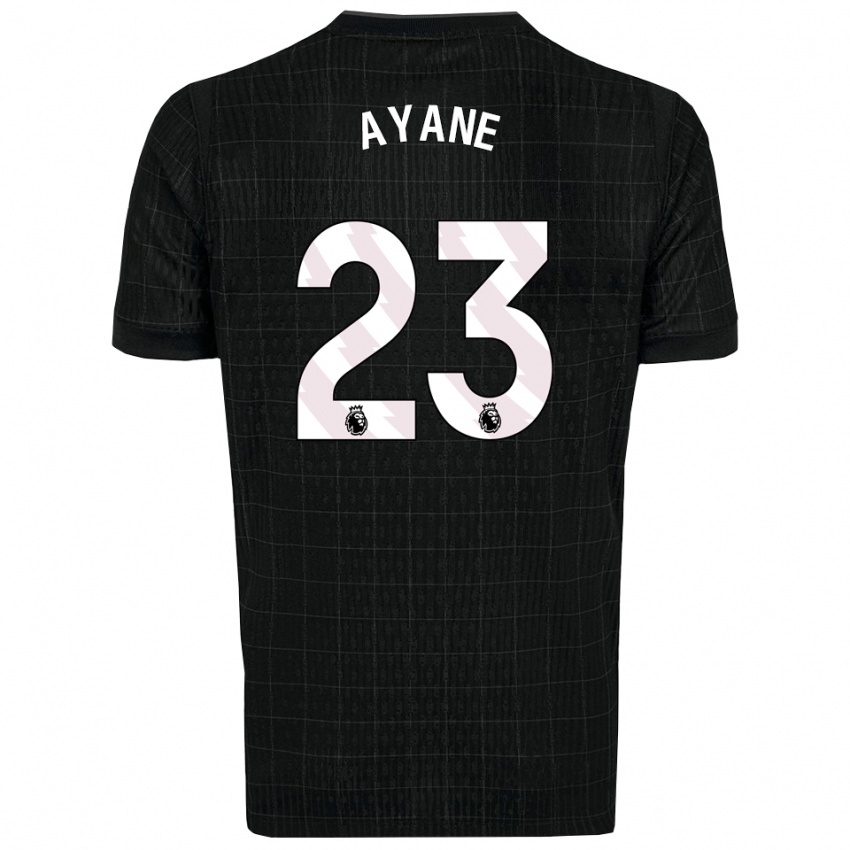 נשים רוסלה אייאני #23 שחור אפור הרחק ג'רזי 2025/26 חולצה קצרה