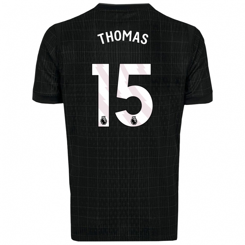 נשים Cameron Thomas #15 שחור אפור הרחק ג'רזי 2025/26 חולצה קצרה