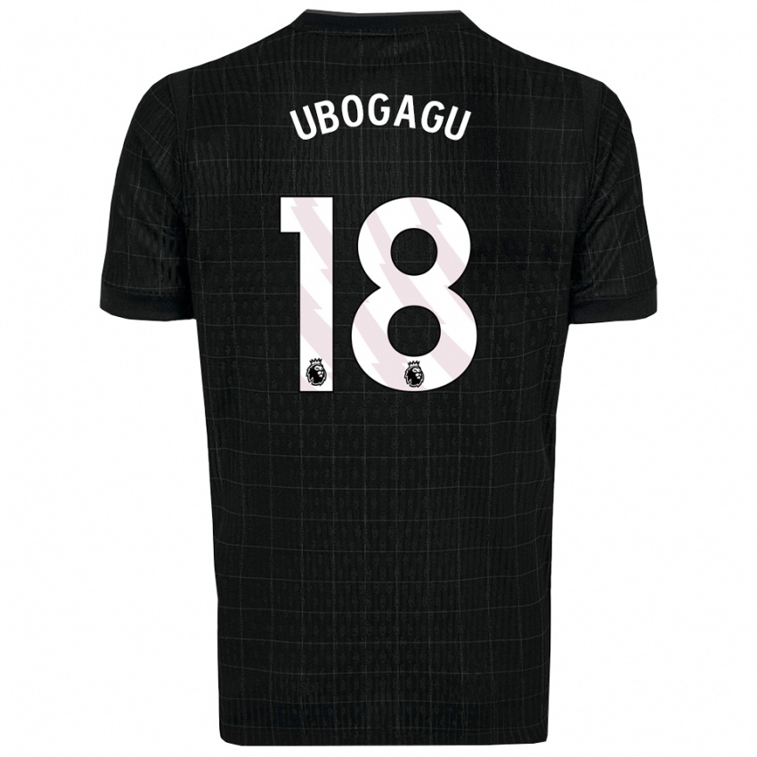 נשים צ׳יומה אובוגו #18 שחור אפור הרחק ג'רזי 2025/26 חולצה קצרה