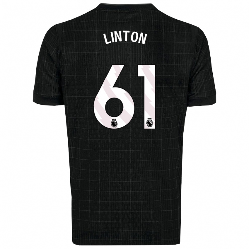 נשים Jahziah Linton #61 שחור אפור הרחק ג'רזי 2025/26 חולצה קצרה