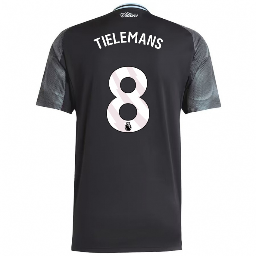 נשים יורי טילמנס #8 שחור תכלת הרחק ג'רזי 2025/26 חולצה קצרה