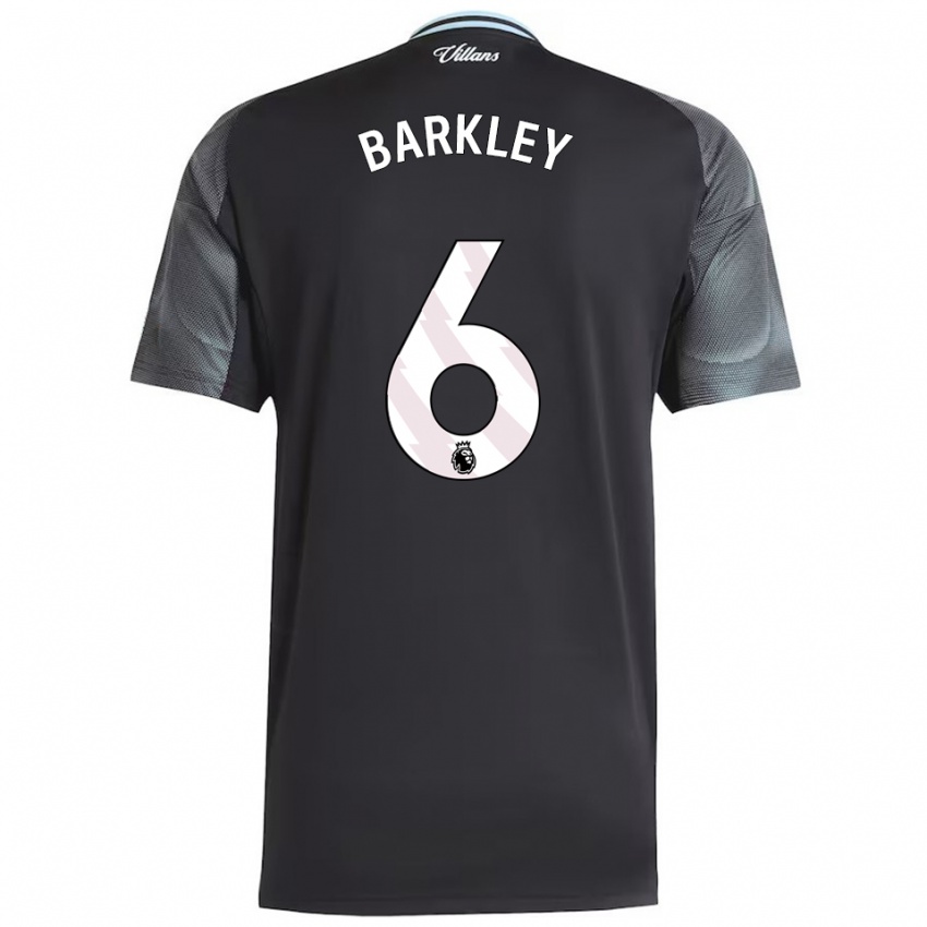 נשים רוס בארקלי #6 שחור תכלת הרחק ג'רזי 2025/26 חולצה קצרה