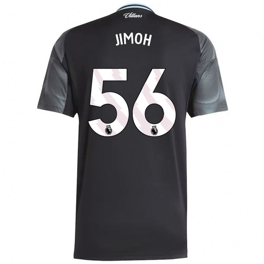 נשים Jamaldeen Jimoh #56 שחור תכלת הרחק ג'רזי 2025/26 חולצה קצרה