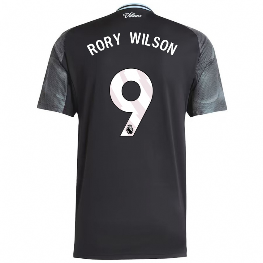 נשים רורי וילסון #9 שחור תכלת הרחק ג'רזי 2025/26 חולצה קצרה