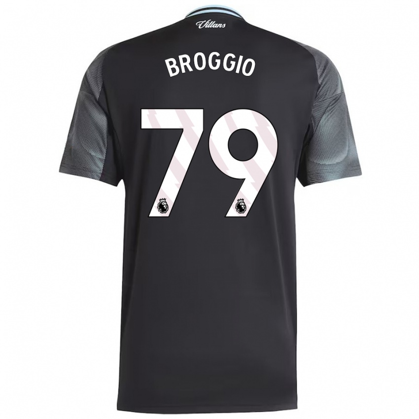 נשים Ben Broggio #79 שחור תכלת הרחק ג'רזי 2025/26 חולצה קצרה