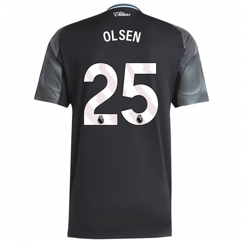 נשים רובין אולסן #25 שחור תכלת הרחק ג'רזי 2025/26 חולצה קצרה