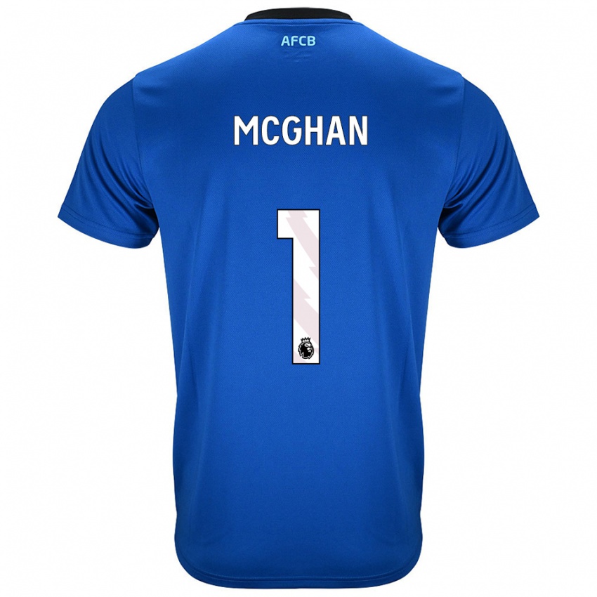 נשים היידן מיכאל מקגאן #1 כחול שחור הרחק ג'רזי 2025/26 חולצה קצרה