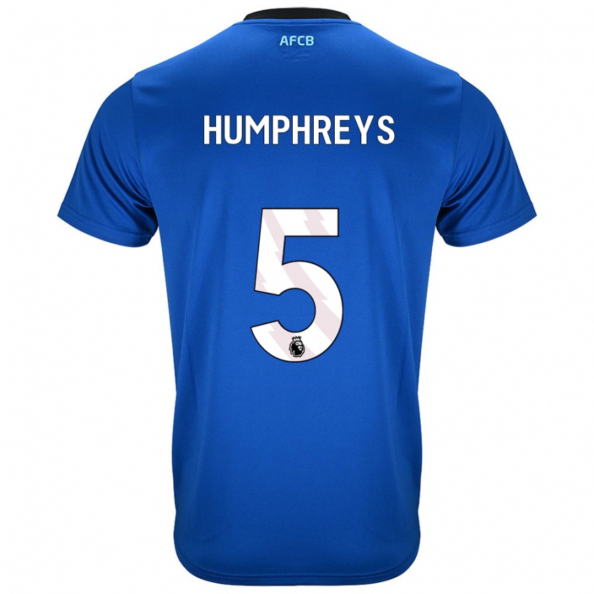 נשים Holly Humphreys #5 כחול שחור הרחק ג'רזי 2025/26 חולצה קצרה