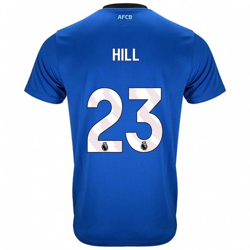 נשים ג'יימס היל #23 כחול שחור הרחק ג'רזי 2025/26 חולצה קצרה