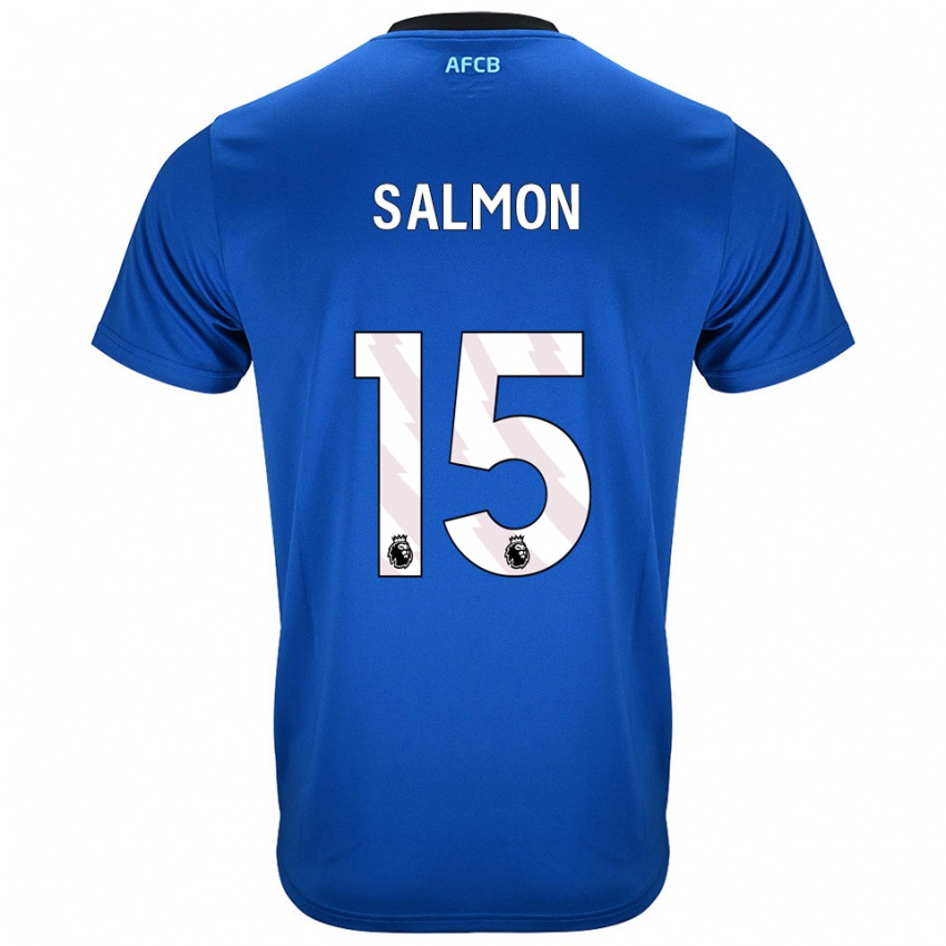 נשים Josh Salmon #15 כחול שחור הרחק ג'רזי 2025/26 חולצה קצרה