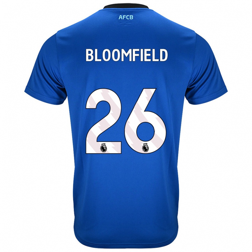 נשים ארין בלומפילד #26 כחול שחור הרחק ג'רזי 2025/26 חולצה קצרה